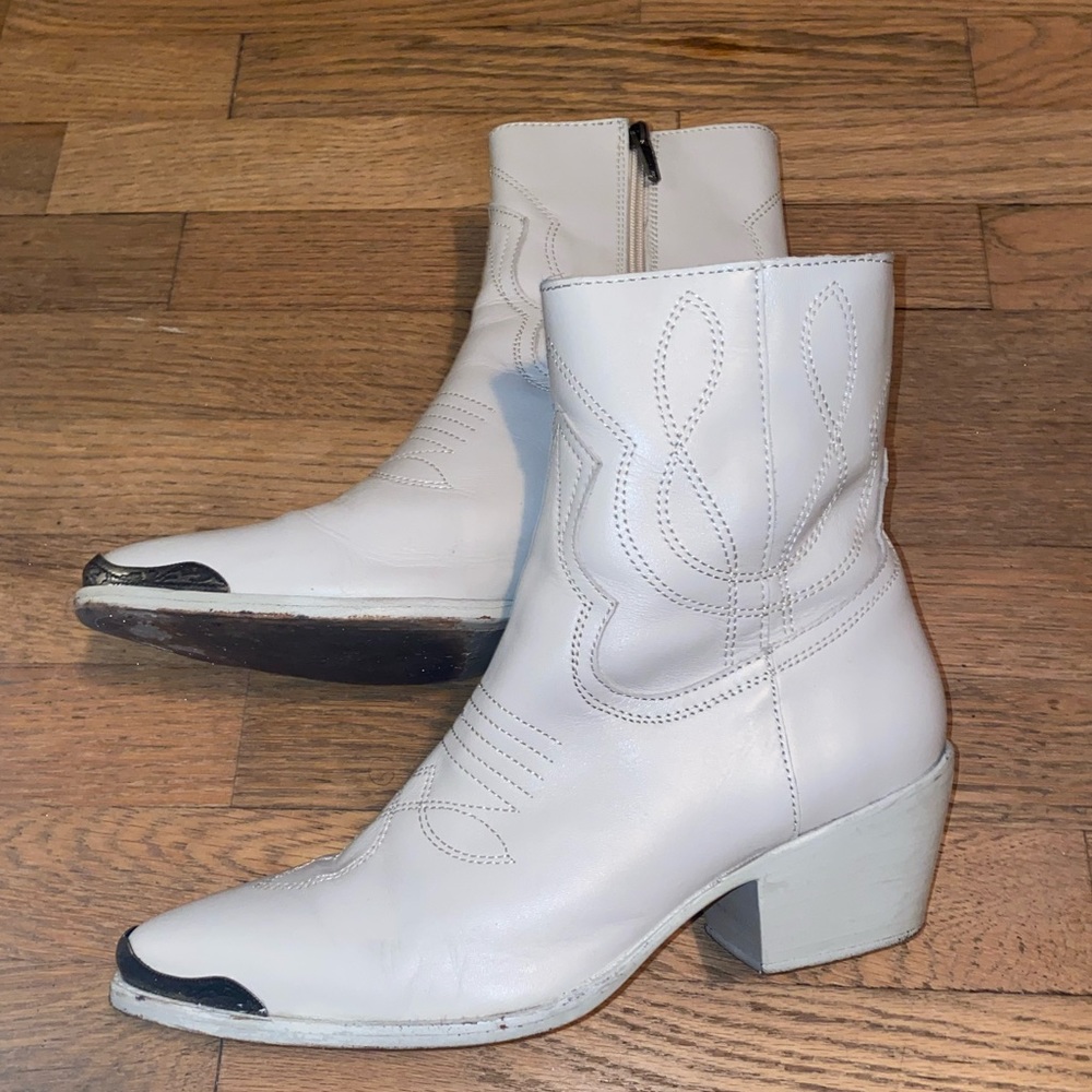 Steve Madden Greyson Bone Leather Western Boot
